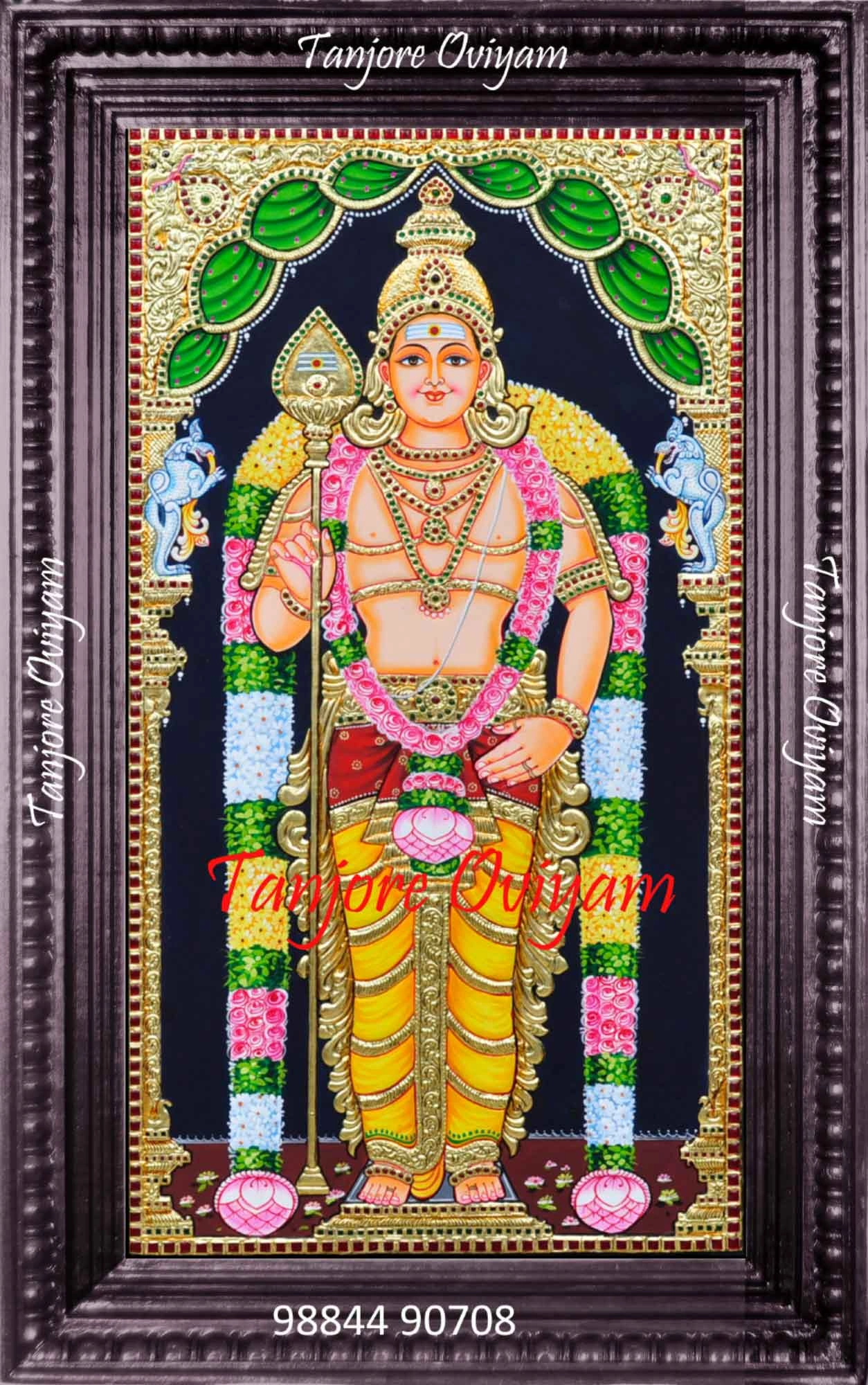Malaysia Murugan Tanjore Painting